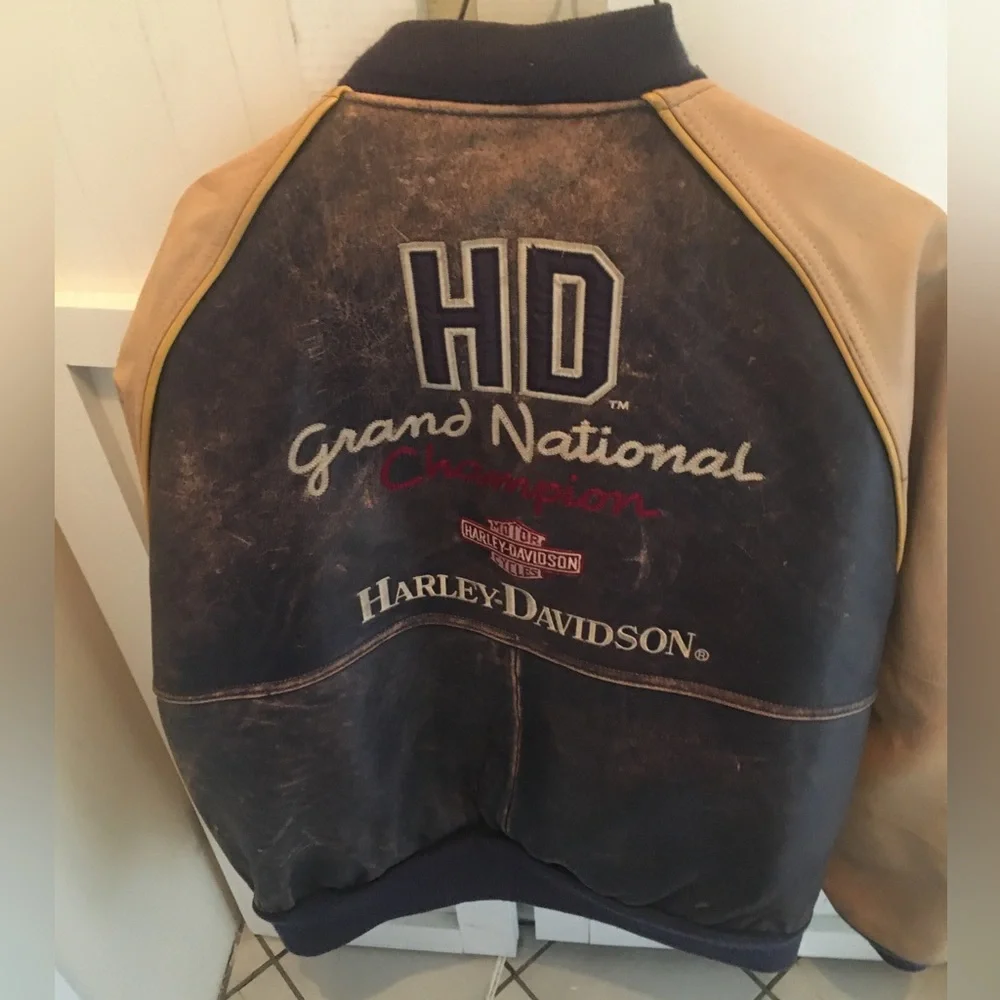 vintage leather Harley-Davidson jacket - Picture 2 of 4